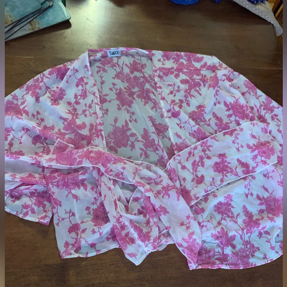 Floral Wrap Top